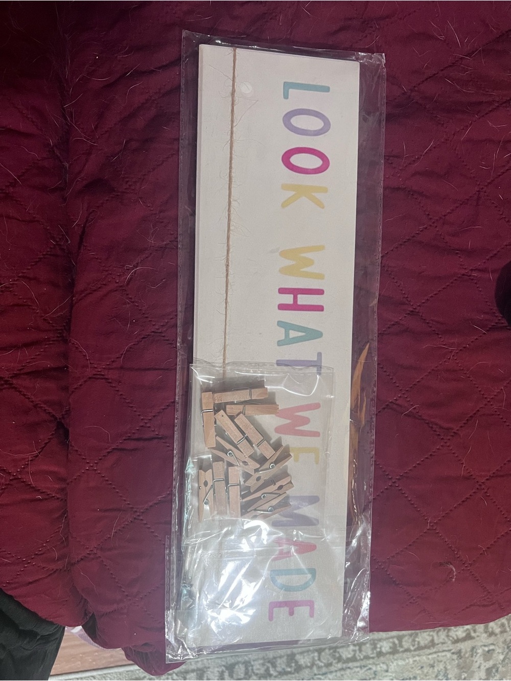 Multicolor "Look What We Made" Kids Artwork Sign